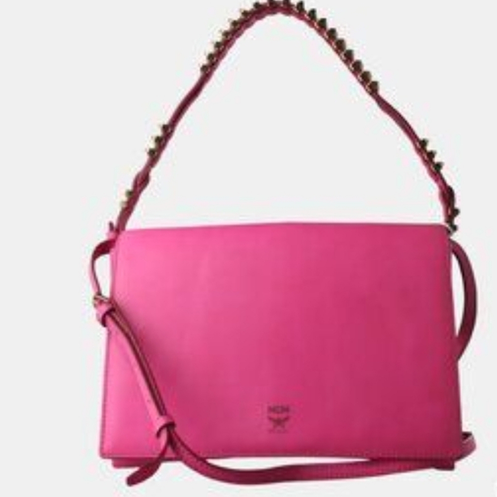 MCM Limited Edition Two Way Bag In Pink